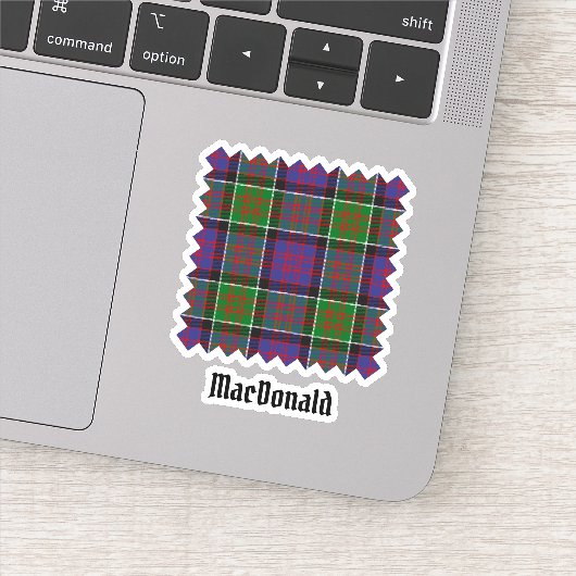 Clan MacDonald von Clanranald Tartan Sticker (Detail)
