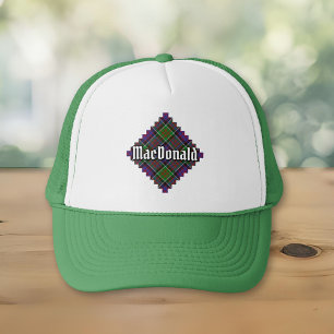 Clan MacDonald von Clanranald Tartan Trucker Hat Truckerkappe