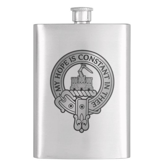 Clan MacDonald von Clanranald Wappen Flachmann (Vorderseite)