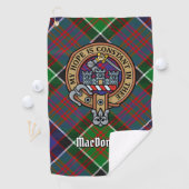 Clan MacDonald von Clanranald Wappen Golf Towel Golfhandtuch (Insitu)