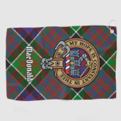 Clan MacDonald von Clanranald Wappen Golf Towel Golfhandtuch (Horizontal)