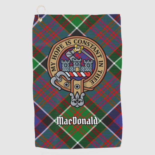 Clan MacDonald von Clanranald Wappen Golf Towel Golfhandtuch (Vorderseite)