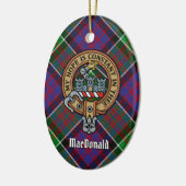 Clan MacDonald von Clanranald Wappen Keramik Ornament (Links)