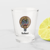 Clan MacDonald von Clanranald Wappen Shot Glass Schnapsglas (Vorderseite)