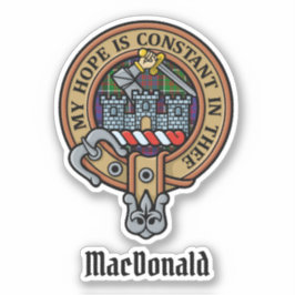 Clan MacDonald von Clanranald Wappen Sticker