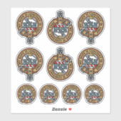 Clan MacDonald von Clanranald Wappen Sticker Set (Blatt)