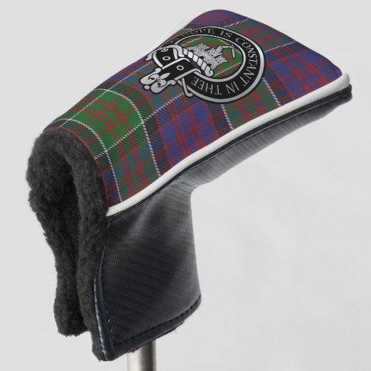 Clan MacDonald von Clanranald Wappen & Tartan Golf Headcover (3/4 Vorderseite)