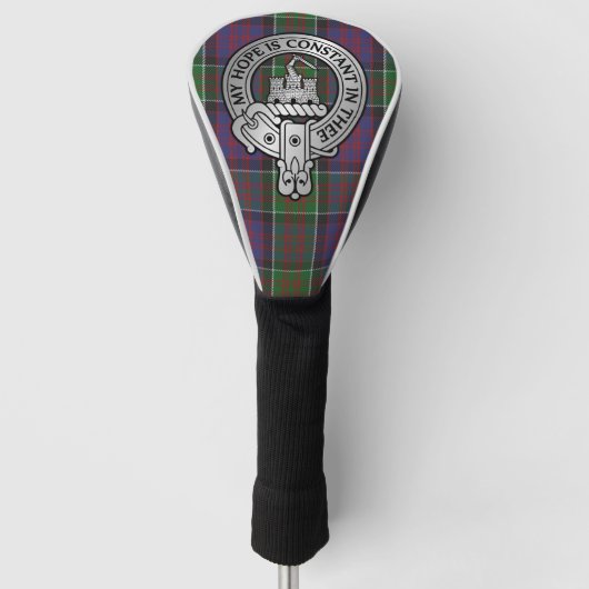 Clan MacDonald von Clanranald Wappen & Tartan Golf Headcover (Vorderseite)