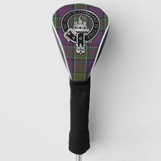 Clan MacDonald von Clanranald Wappen & Tartan Golf Headcover (Vorderseite)