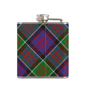 Clan MacDonald von Clanranald Wappen über Tartan Flachmann (Rückseite)