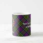 Clan MacDonald von Clanranald Wappen über Tartan Kaffeetasse (Mittel)