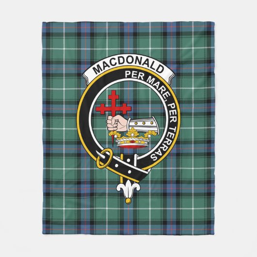 Clan MacDonald von den Inseln jagen antiker Macdon Fleecedecke (Vorderseite)