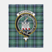 Clan MacDonald von den Inseln jagen antiker Macdon Fleecedecke (Vorderseite)