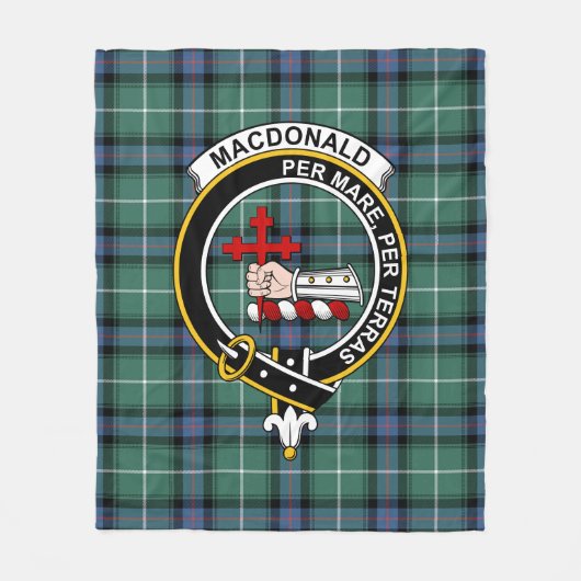 Clan MacDonald von der Isles Junting Modern Macdon Fleecedecke (Vorderseite)