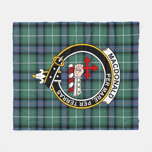 Clan MacDonald von der Isles Junting Modern Macdon Fleecedecke (Vorderseite (Horizontal))