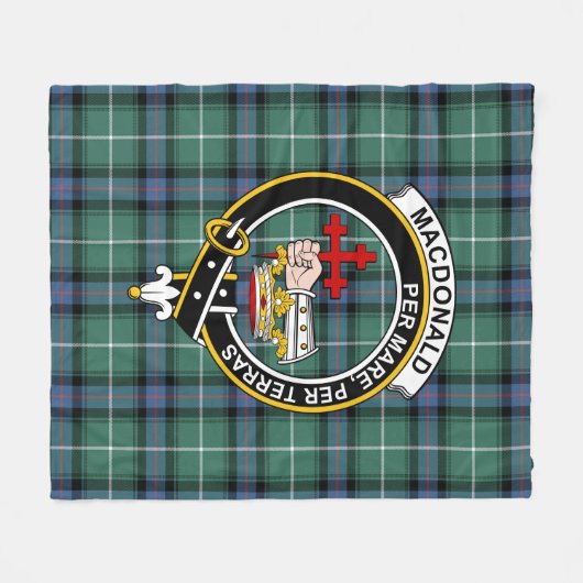 Clan MacDonald von der Isles Junting Modern Macdon Fleecedecke (Vorderseite (Horizontal))