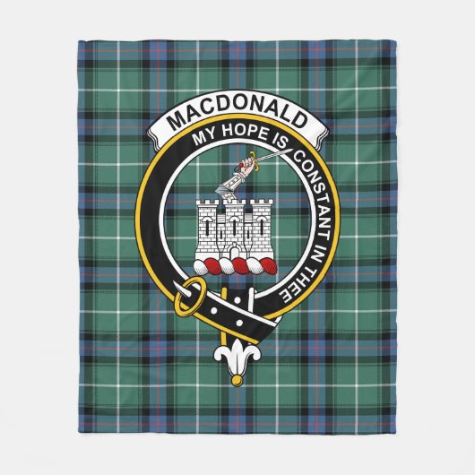 Clan MacDonald von der Isles Junting Modern Macdon Fleecedecke (Vorderseite)