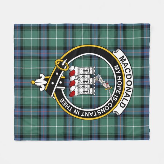 Clan MacDonald von der Isles Junting Modern Macdon Fleecedecke (Vorderseite (Horizontal))