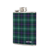 Clan MacDonald von der Isles Tartan Monogram Flachmann (Links)