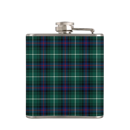 Clan MacDonald von der Isles Tartan Monogram Flachmann (Rückseite)