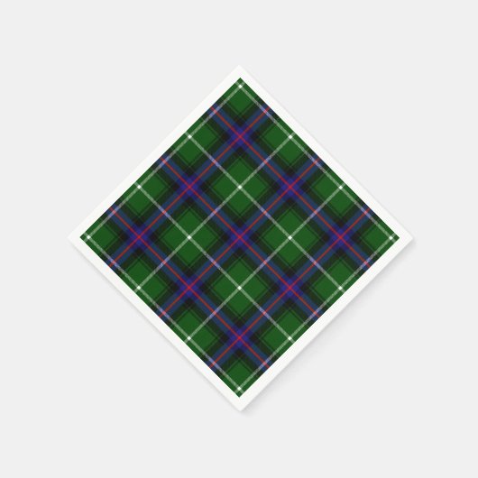 Clan MacDonald von der Isles Tartan Serviette (Ecke)