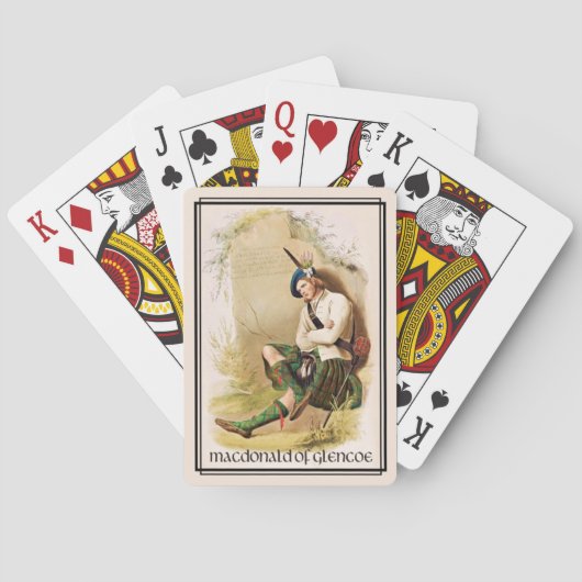 Clan MacDonald von Glencoe Classic Schottland Spielkarten (Rückseite)