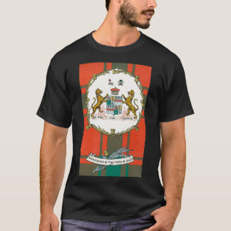 Clan MacDonald von Isles und Vintager Schieferkart T-Shirt