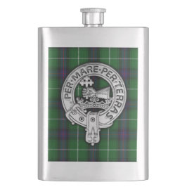 Clan MacDonald von Isles Wappen & Tartan Flachmann