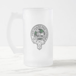 Clan MacDonald von Isles Wappen & Tartan Mattglas Bierglas
