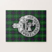 Clan MacDonald von Isles Wappen & Tartan Puzzle (Horizontal)