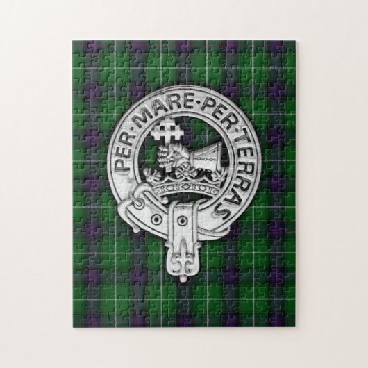 Clan MacDonald von Isles Wappen & Tartan Puzzle (Vertikal)