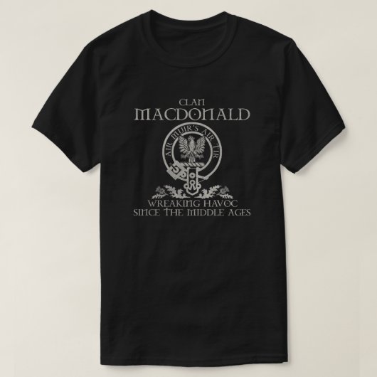 Clan MacDonald von Keppoch Clan Wappen Scottish su T-Shirt (Design vorne)