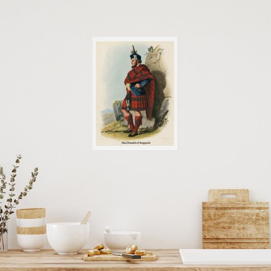 Clan MacDonald von Keppoch Poster (Küche)