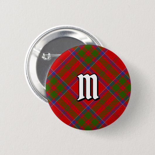 Clan MacDonald von Keppoch Tartan Button (Vorne & Hinten)