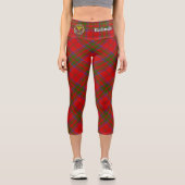 Clan MacDonald von Keppoch Tartan Capri Leggings (Vorderseite)