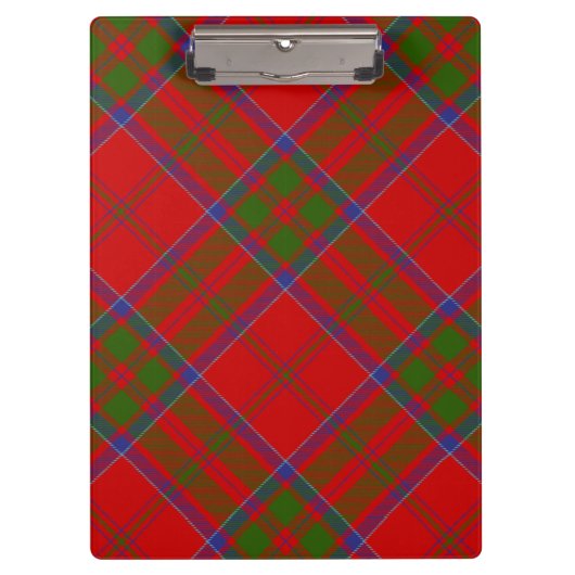 Clan MacDonald von Keppoch Tartan Clipboard Klemmbrett (Vorderseite)