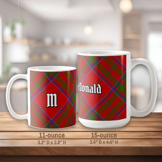 Clan MacDonald von Keppoch Tartan Coffee Tasse