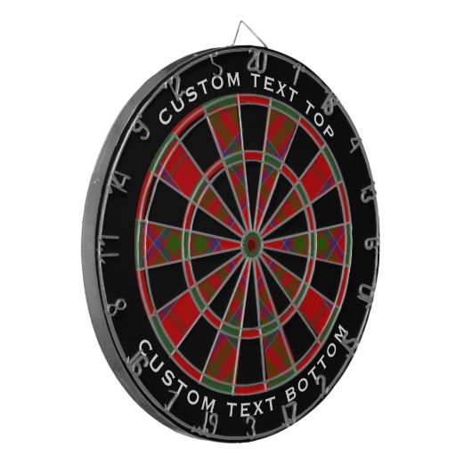 Clan MacDonald von Keppoch Tartan Dart Board Dartscheibe (Vorderseite Links)