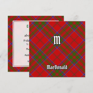 Clan MacDonald von Keppoch Tartan Einladung