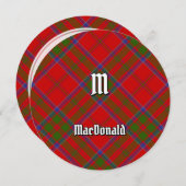 Clan MacDonald von Keppoch Tartan Einladung (Vorne/Hinten)
