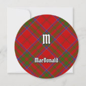 Clan MacDonald von Keppoch Tartan Einladung (Vorderseite)