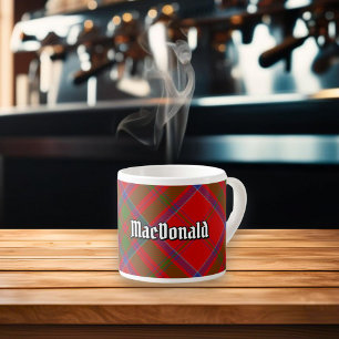 Clan MacDonald von Keppoch Tartan Espresso Cup Espressotasse