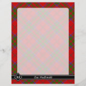 Clan MacDonald von Keppoch Tartan Flyer (Vorne)