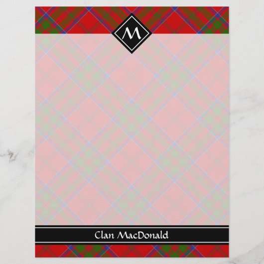 Clan MacDonald von Keppoch Tartan Flyer (Hinten)