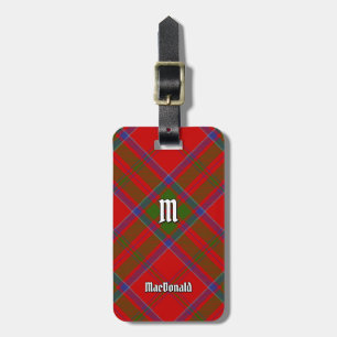 Clan MacDonald von Keppoch Tartan Gepäcktag Gepäckanhänger