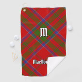 Clan MacDonald von Keppoch Tartan Golf Towel Golfhandtuch (Insitu)