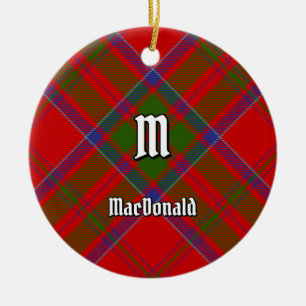 Clan MacDonald von Keppoch Tartan Keramik Ornament