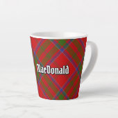 Clan MacDonald von Keppoch Tartan Latte Tasse (Rechte Ecke)