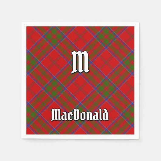 Clan MacDonald von Keppoch Tartan Napkins Serviette (Vorderseite)