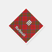 Clan MacDonald von Keppoch Tartan Napkins Serviette (Ecke)